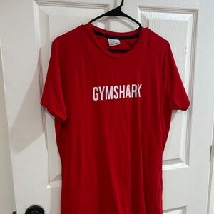 Gymshark Vibrant Red Tee with White Logo